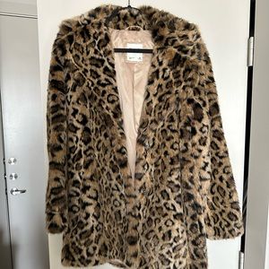 Abercrombie faux fur coat